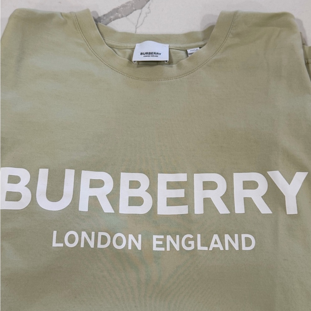 Burberry Beige Crew Neck Tee